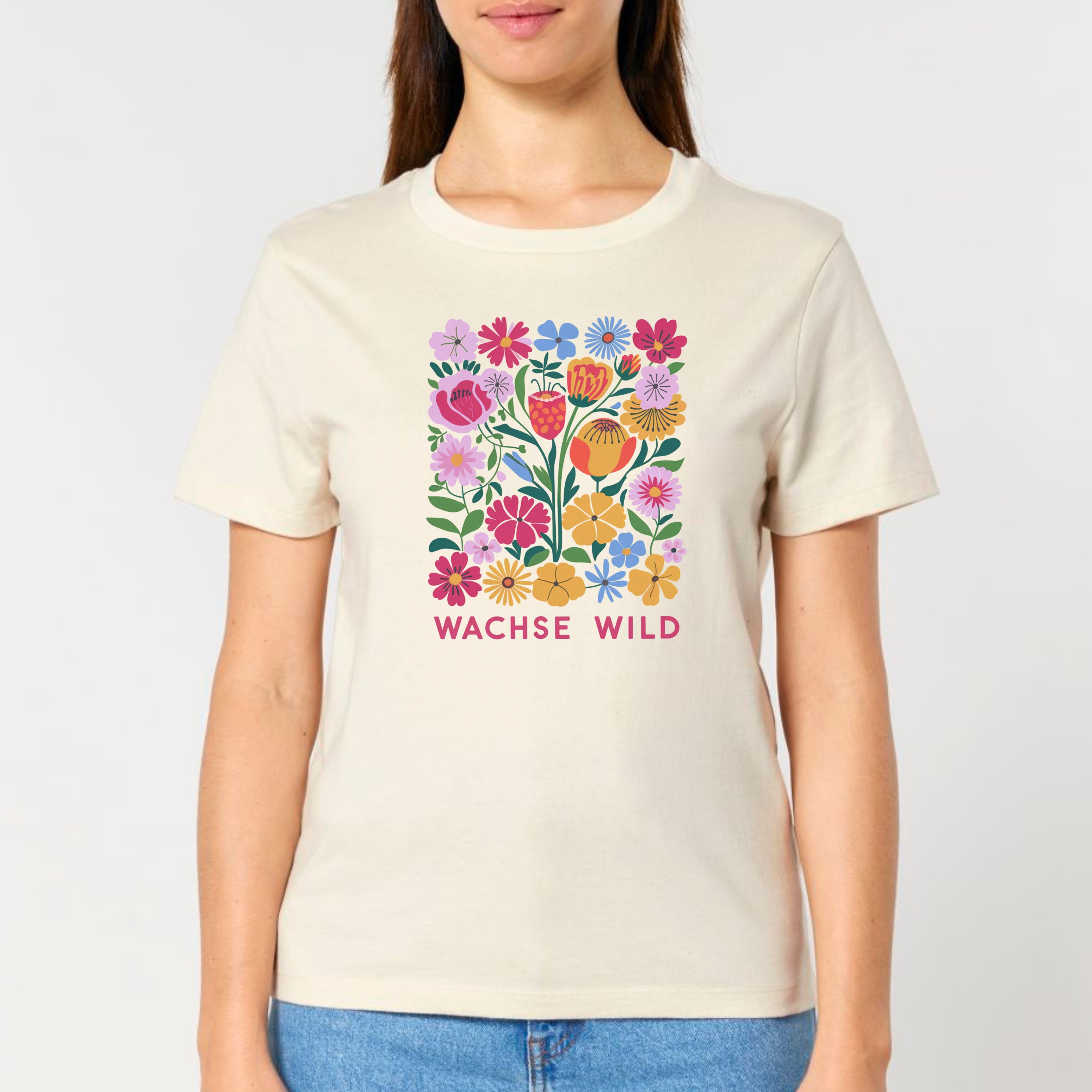 Wachse wild  - Bio Frauen T-Shirt