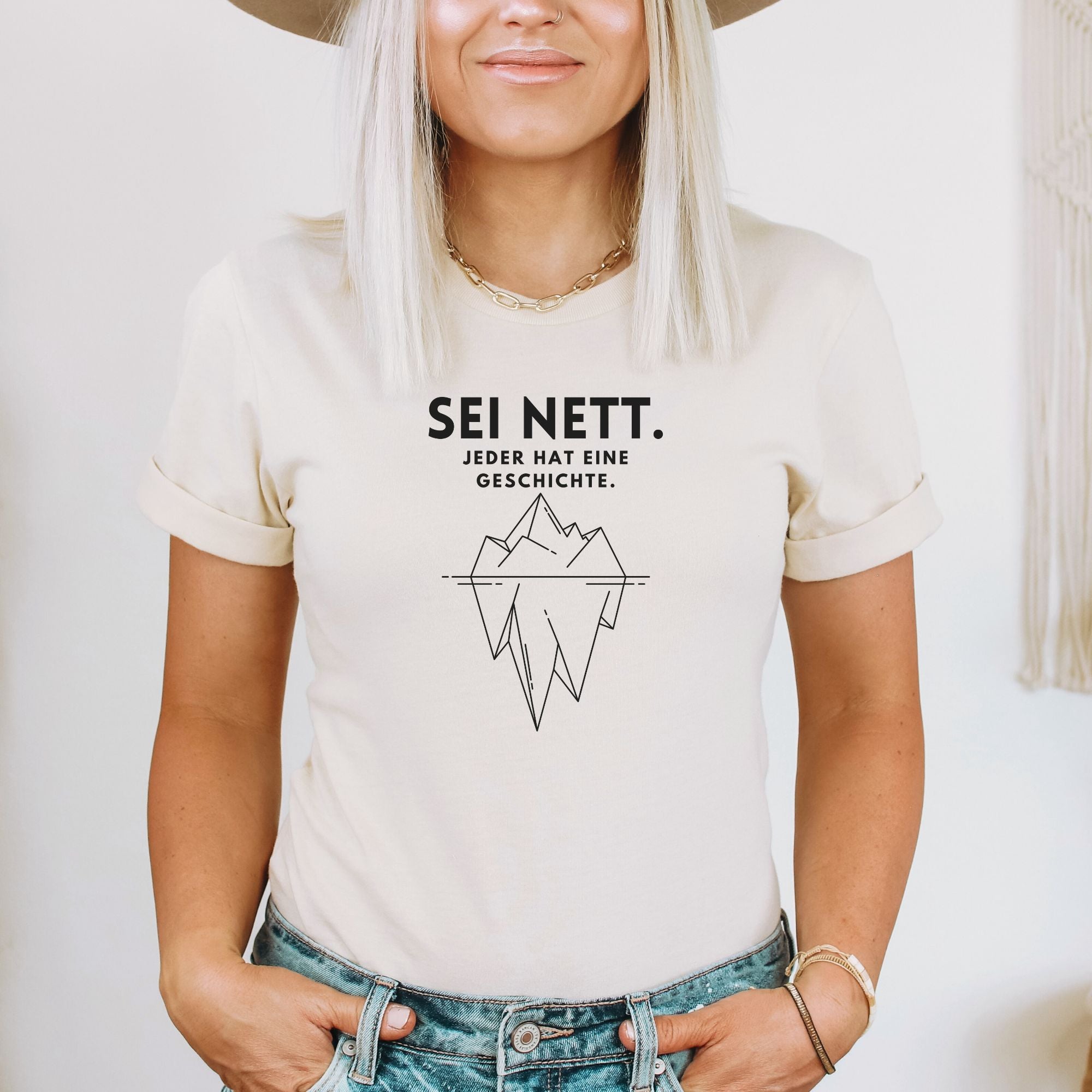 Sei nett - Bio Unisex T-Shirt