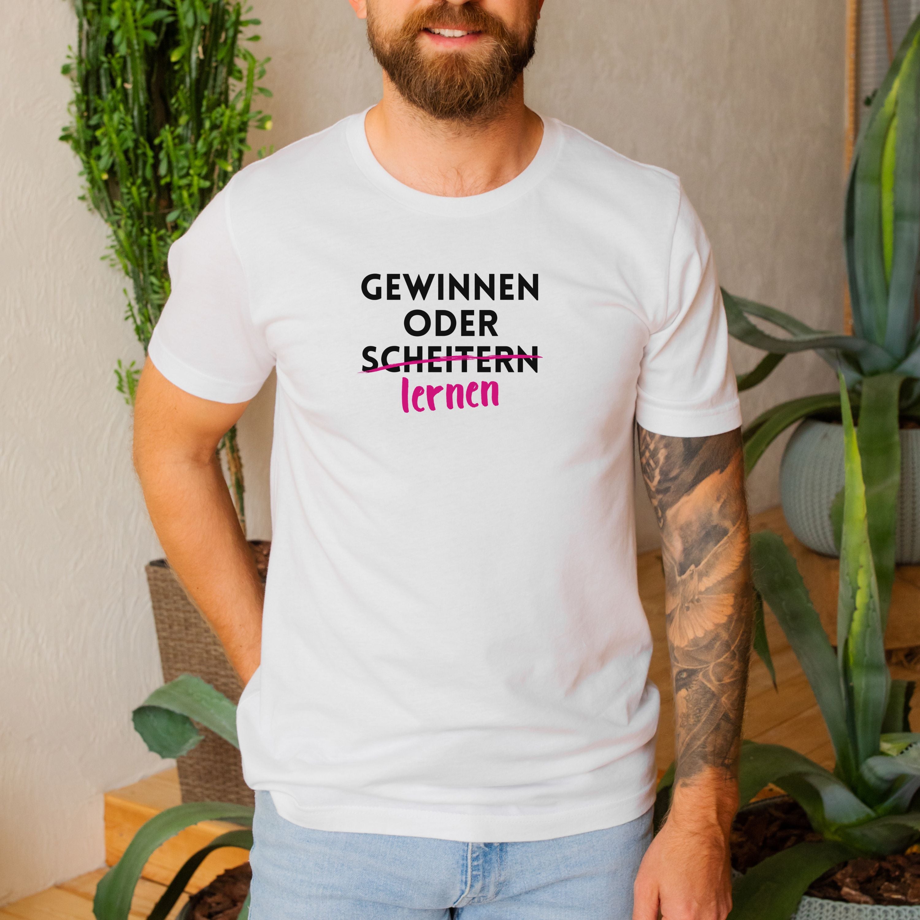 Gewinnen oder lernen - Bio Unisex T-Shirt