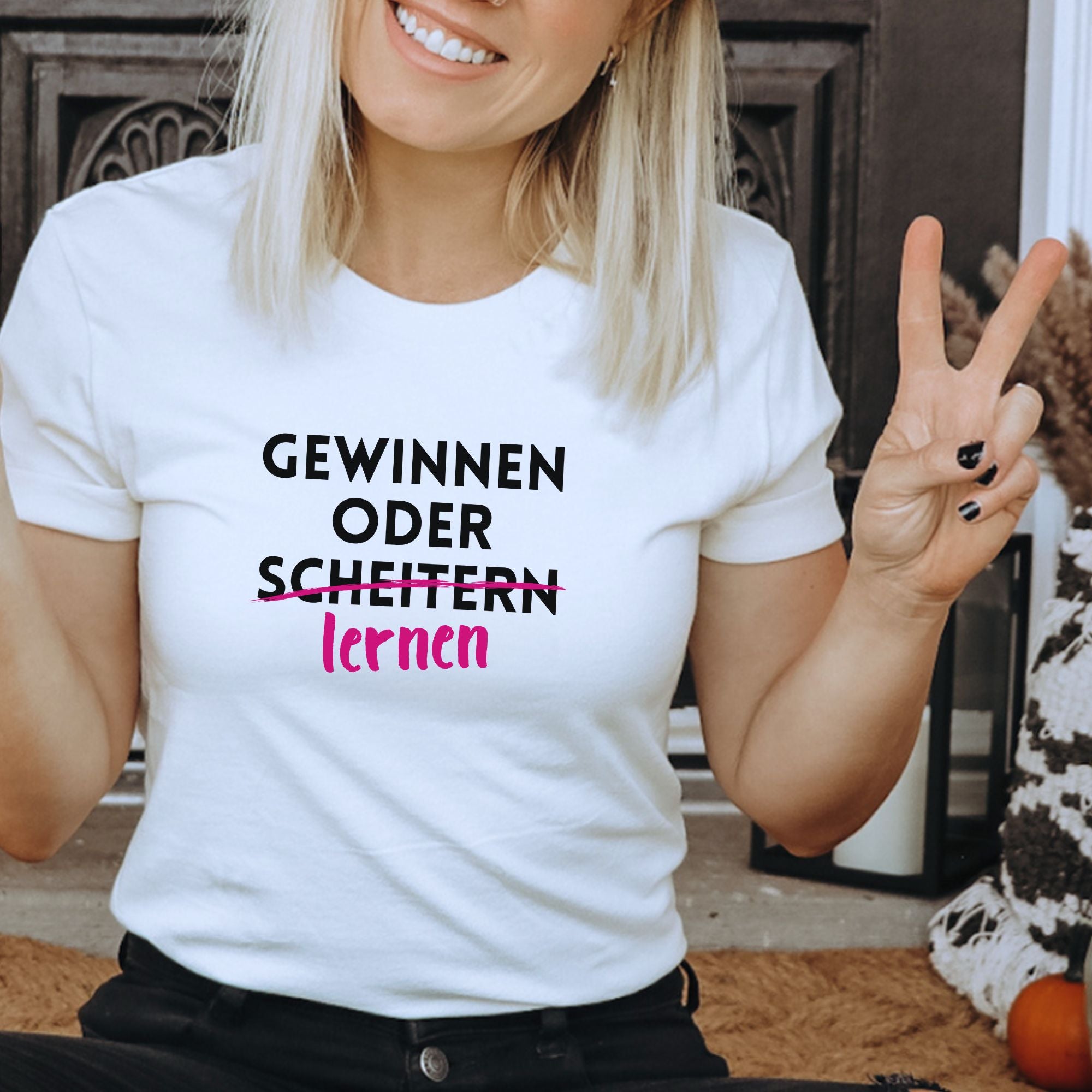 Gewinnen oder lernen - Bio Unisex T-Shirt