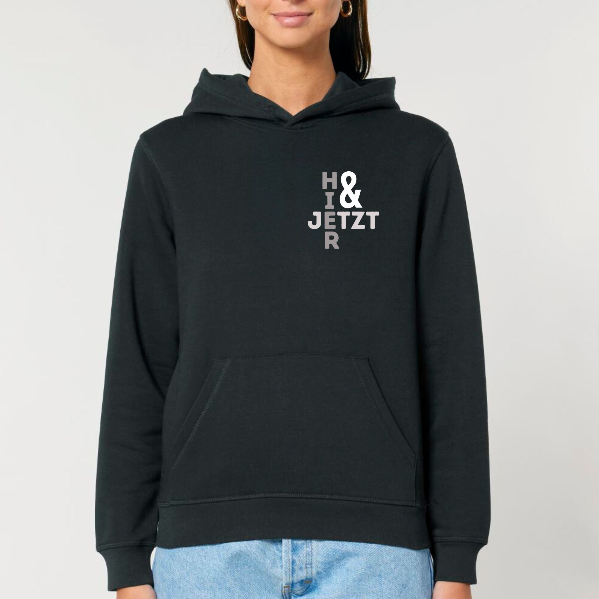 Hier & jetzt - Bio Unisex Hoodie