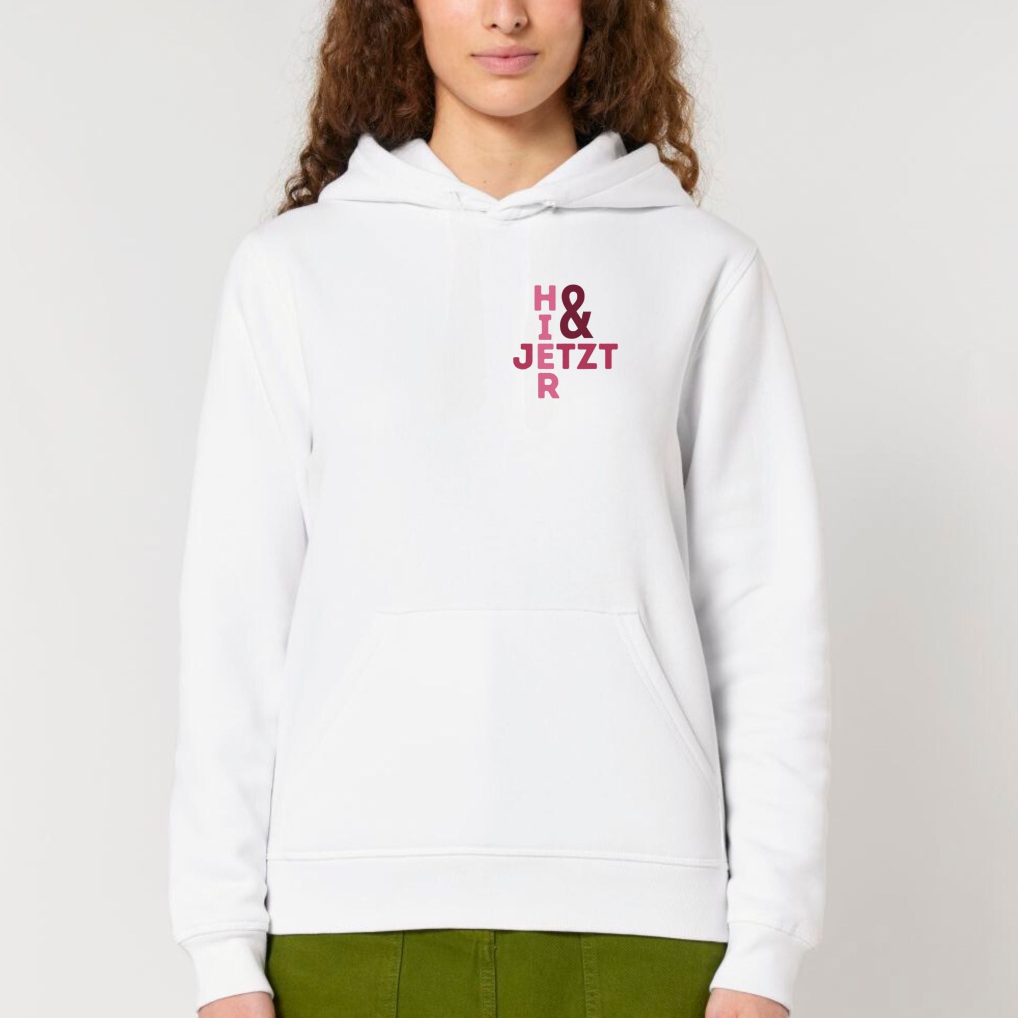 Hier & jetzt - Bio Unisex Hoodie