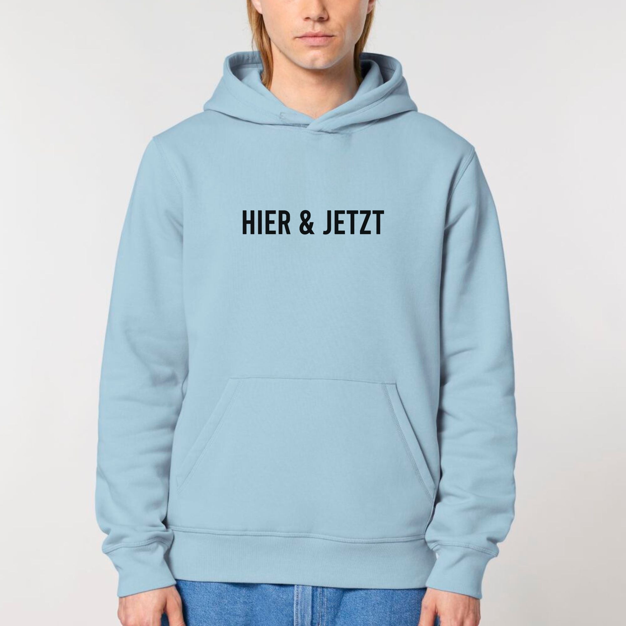 Hier & jetzt - Bio Unisex Hoodie