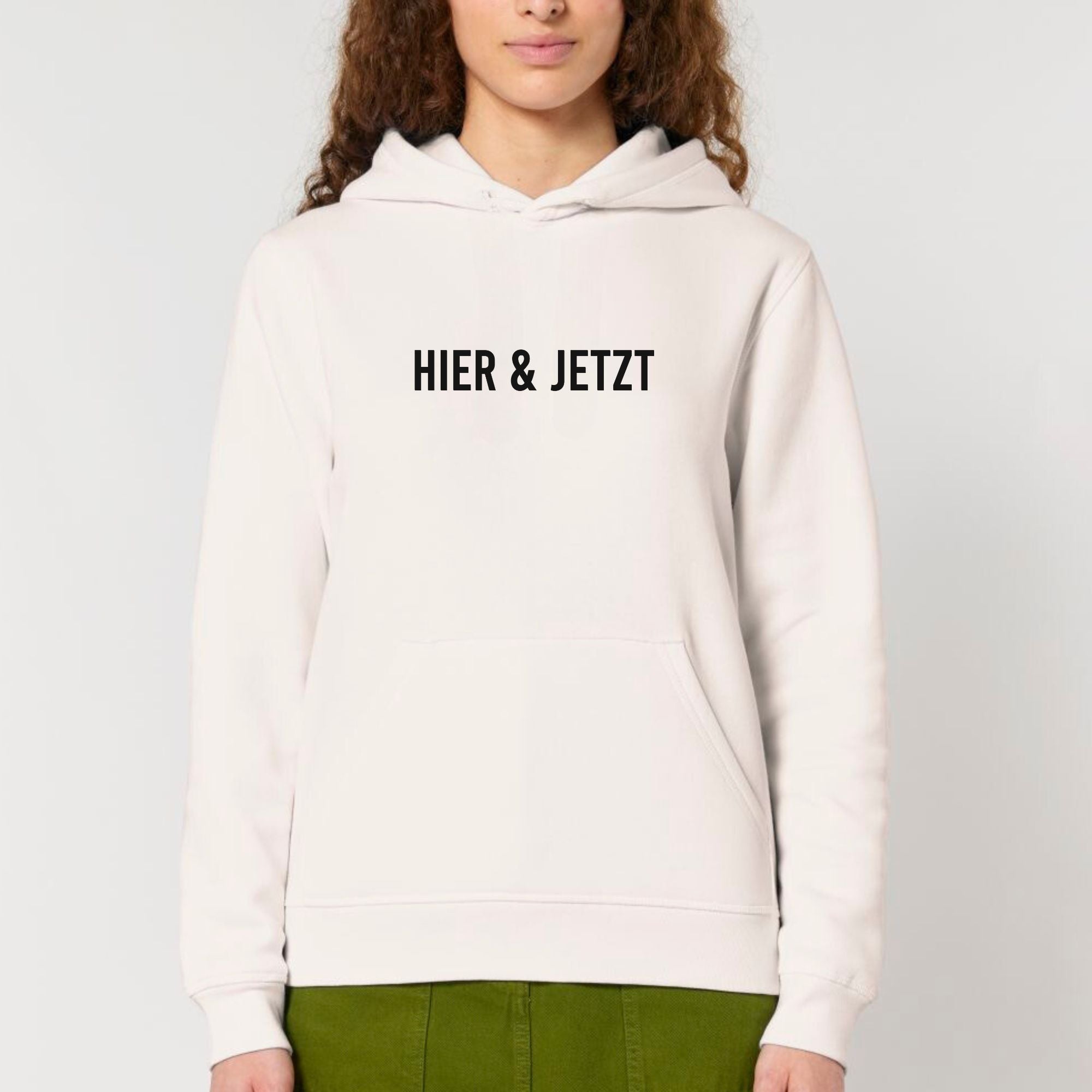 Hier & jetzt - Bio Unisex Hoodie