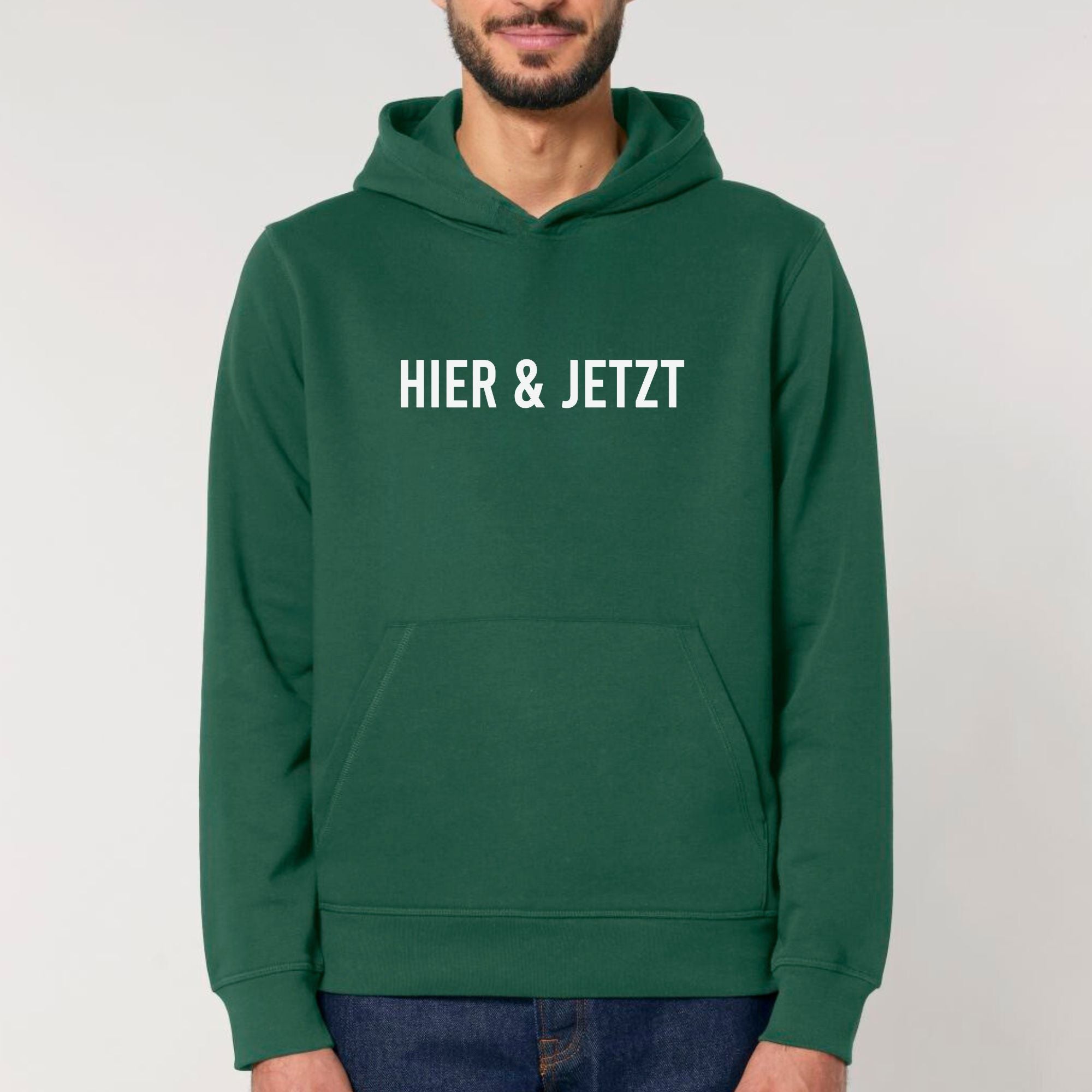 Hier & jetzt - Bio Unisex Hoodie