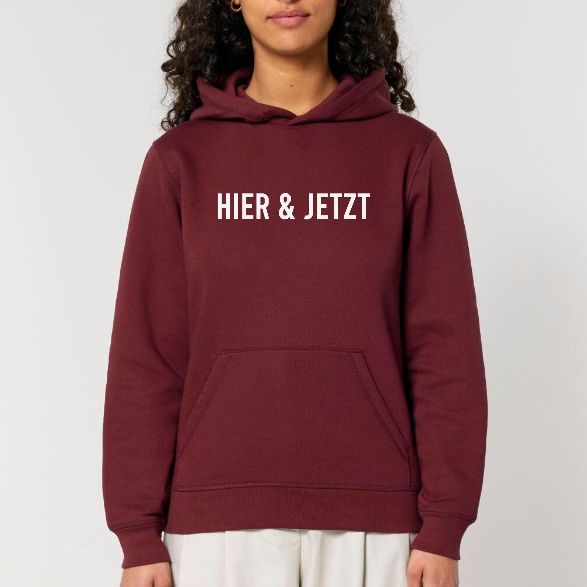 Hier & jetzt - Bio Unisex Hoodie