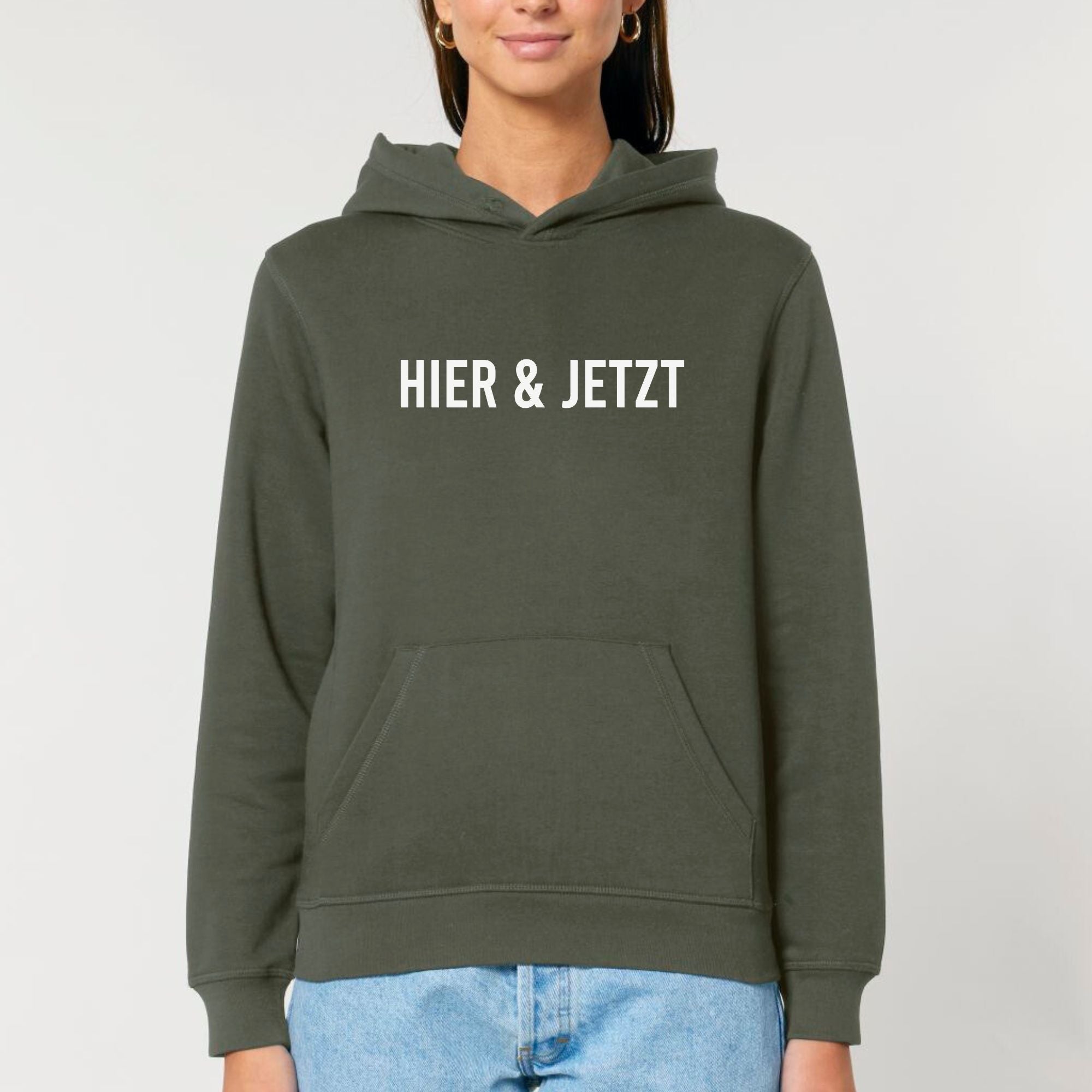 Hier & jetzt - Bio Unisex Hoodie