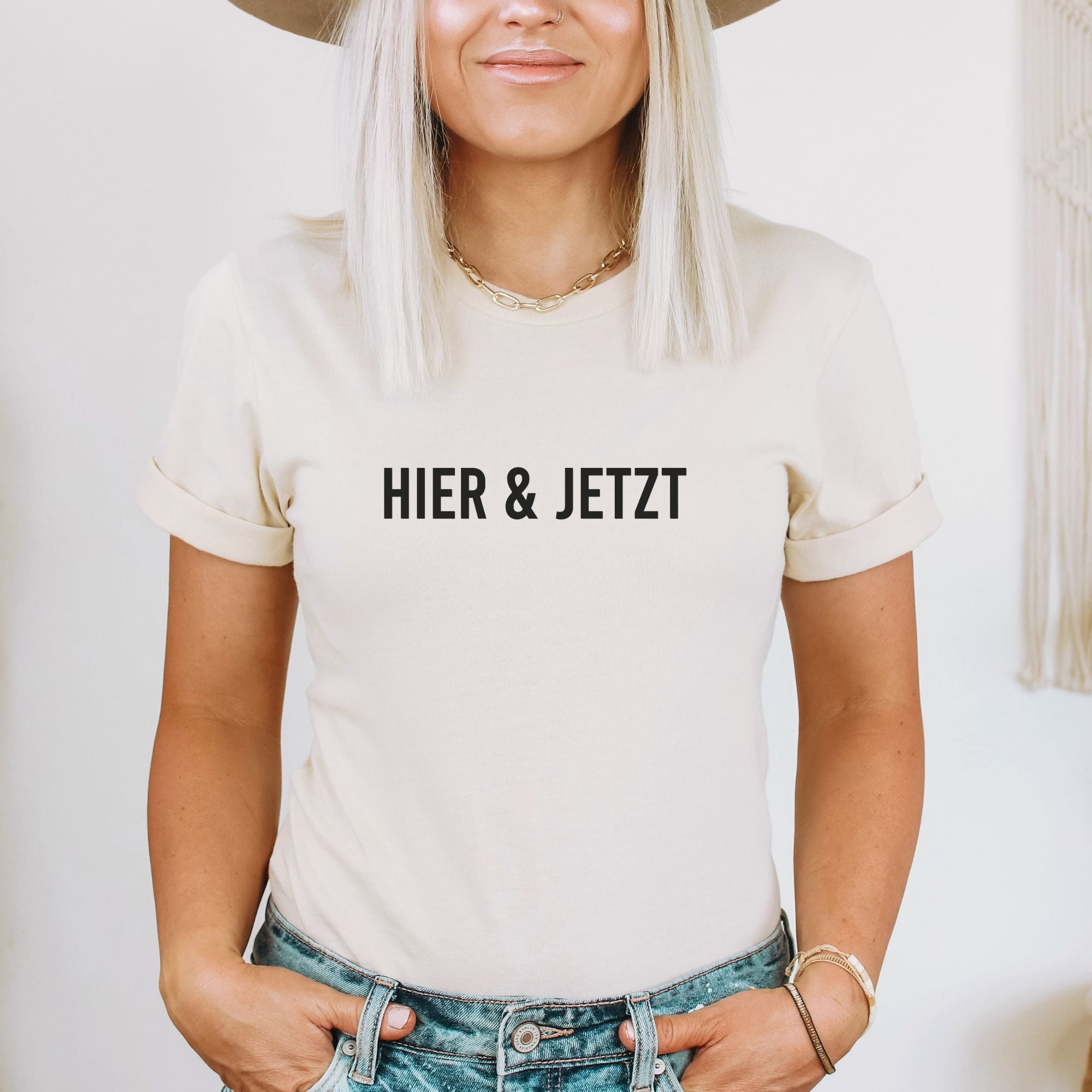 Hier & jetzt - Bio Unisex T-Shirt