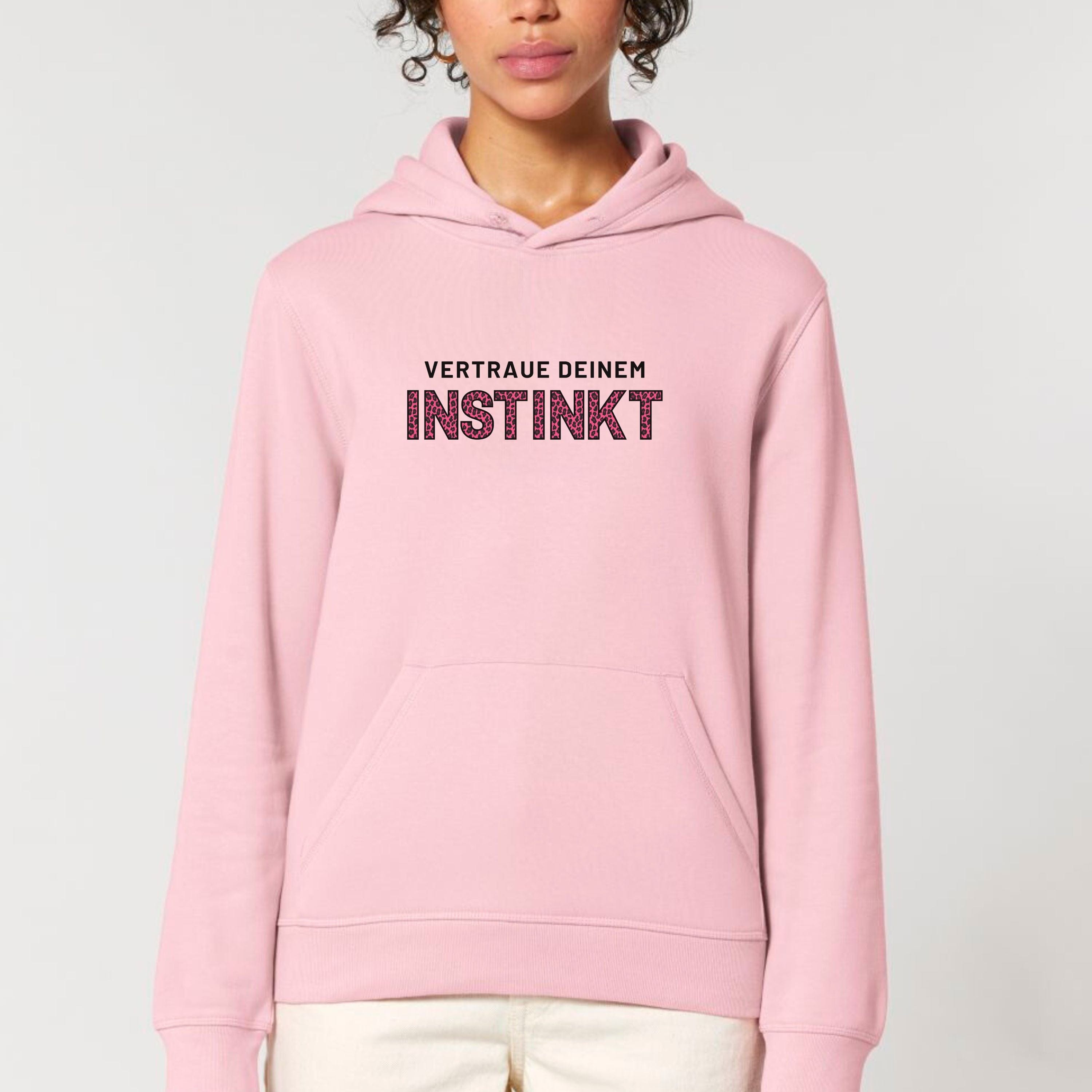 moteevation  Vertraue deinem Instinkt - Bio Unisex Hoodie Cotton Pink / XS