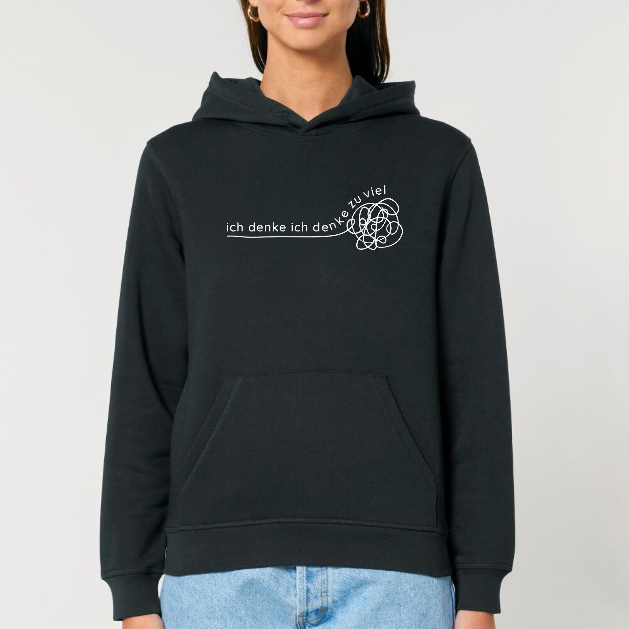 Ich denke ich denke zu viel - Bio Unisex Hoodie