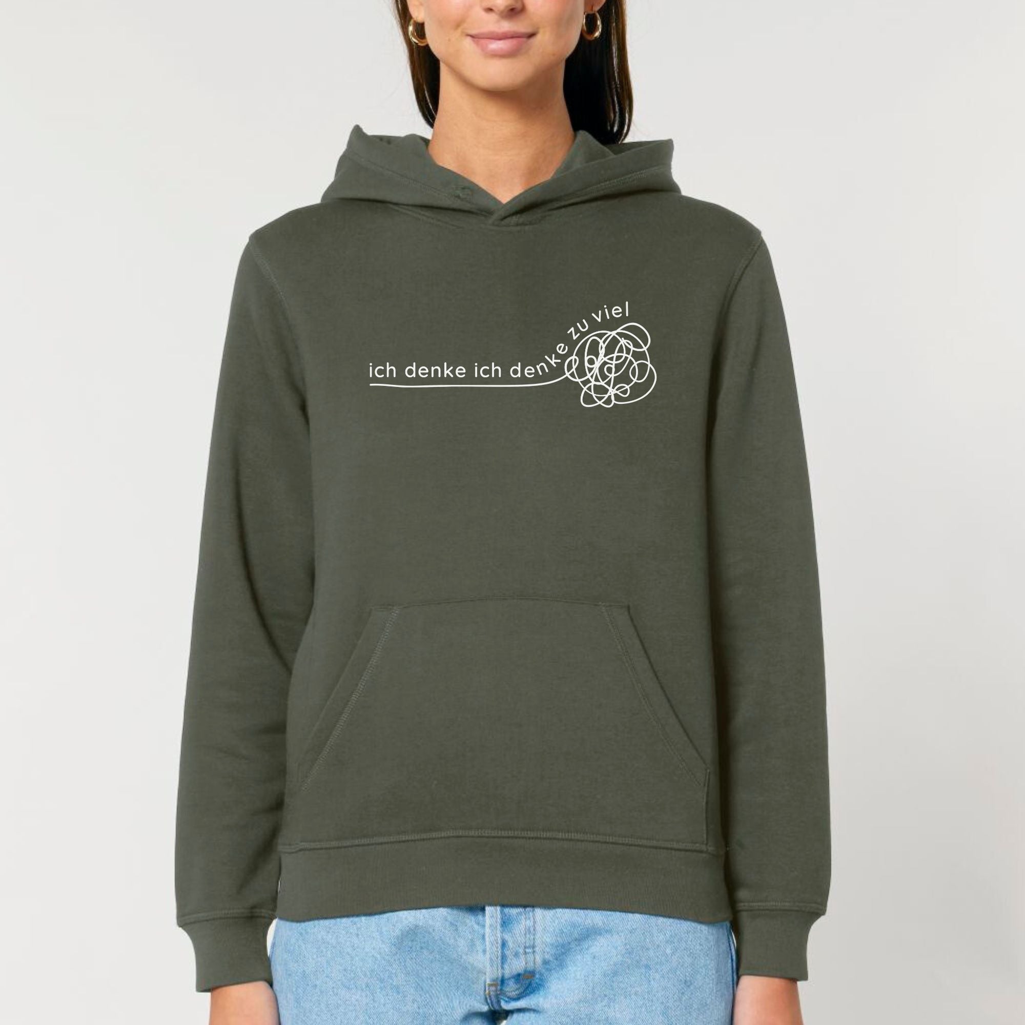 Ich denke ich denke zu viel - Bio Unisex Hoodie