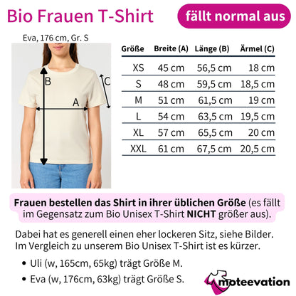 Bin da. Kann losgehen. - Bio Frauen T-Shirt