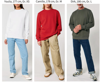 Bin da. Kann losgehen. - Bio Unisex Sweatshirt