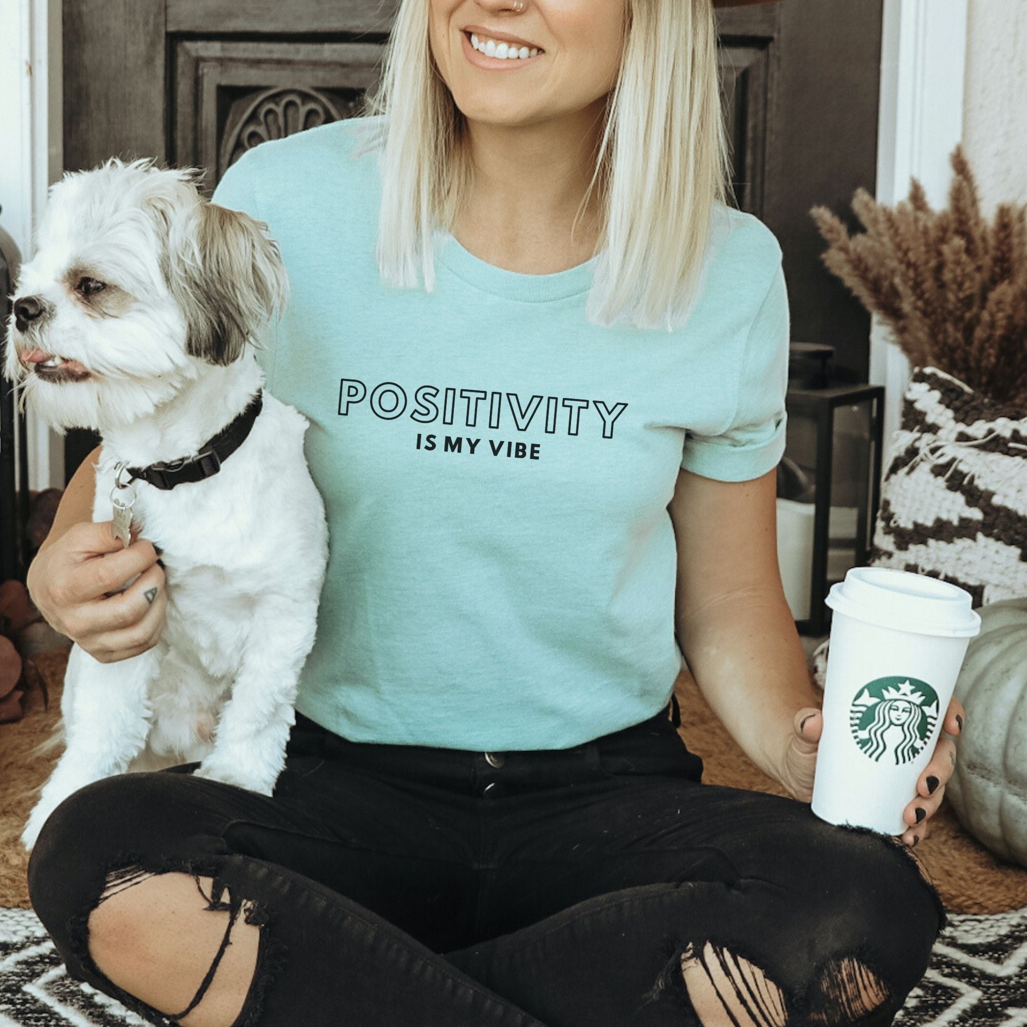 Positivity is my vibe Bio Unisex T-Shirt