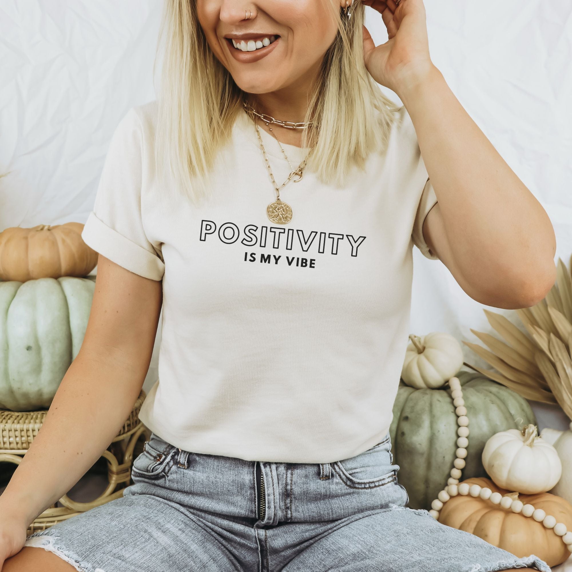 Positivity is my vibe Bio Unisex T-Shirt