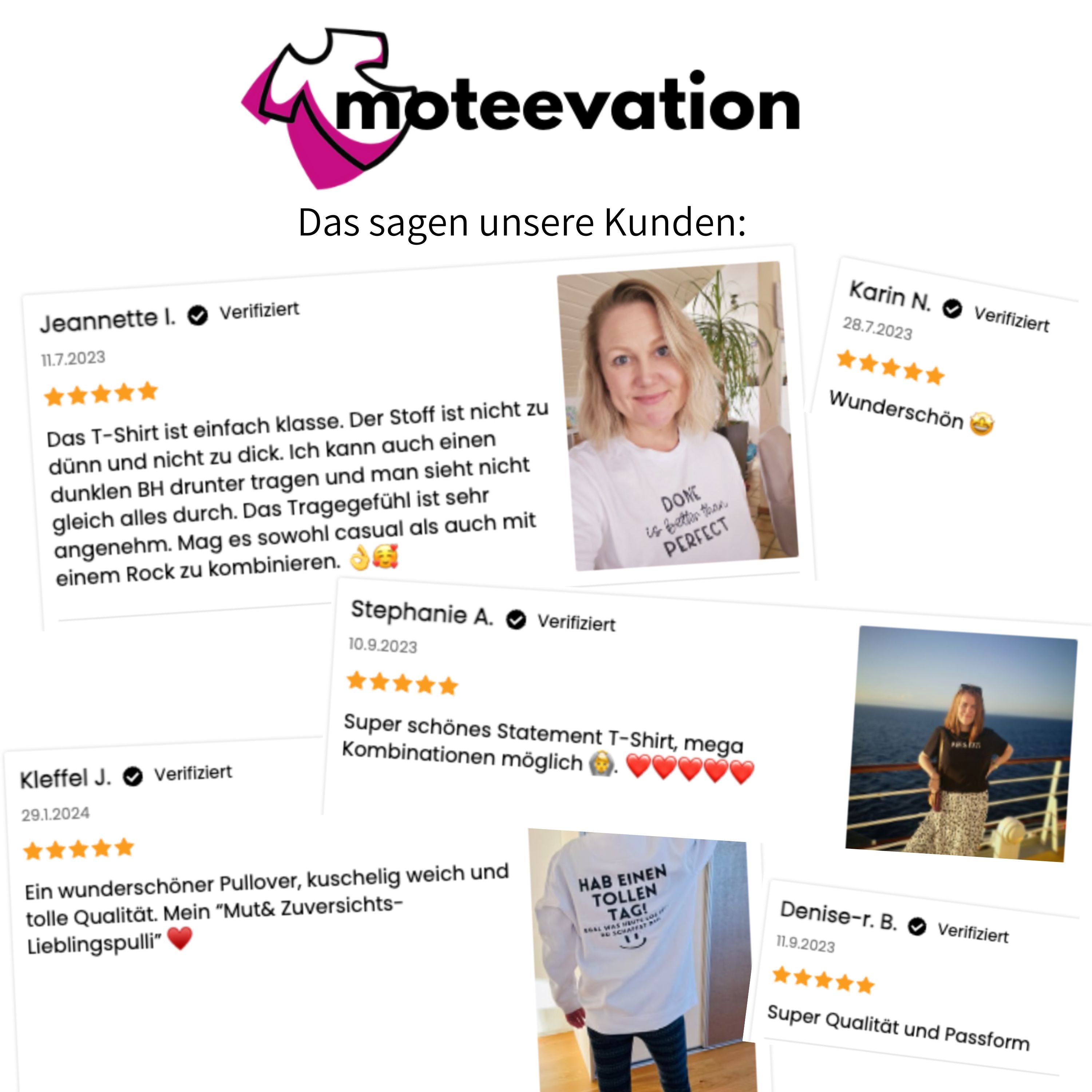 Sei dankbar, achtsam, echt und mutig - Bio Frauen T-Shirt