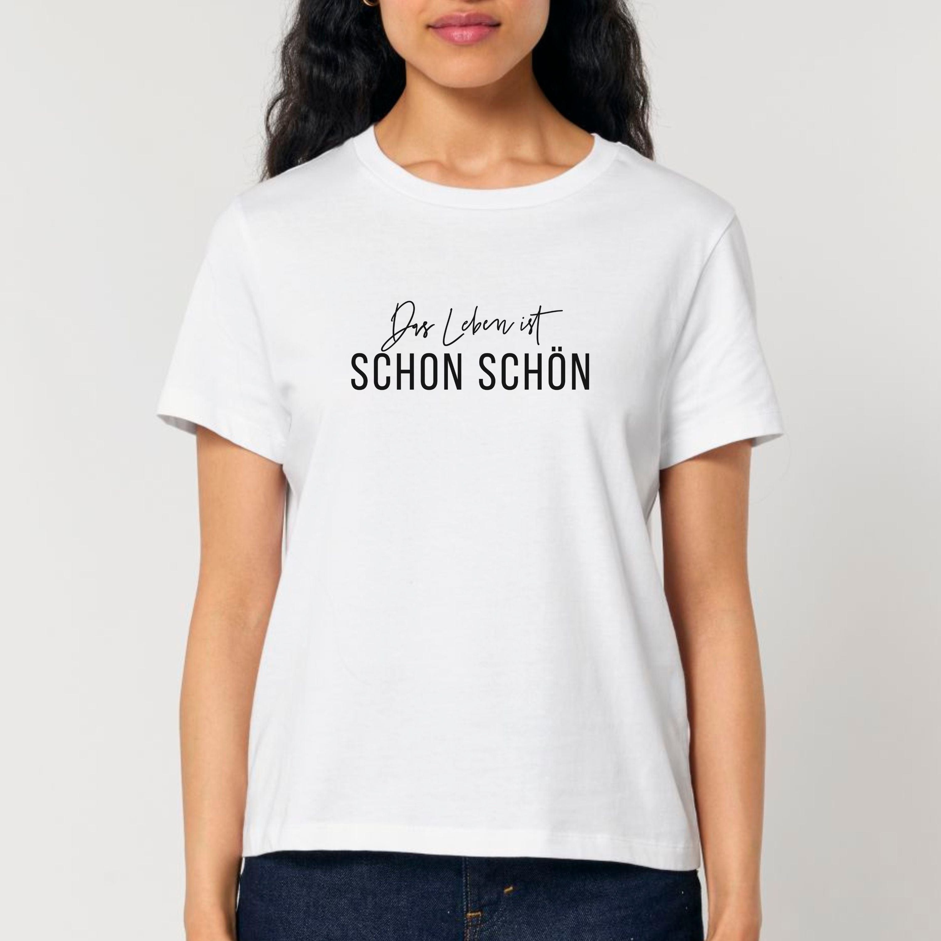 moteevation  Das Leben ist schon schön - Bio Frauen T-Shirt White / XS