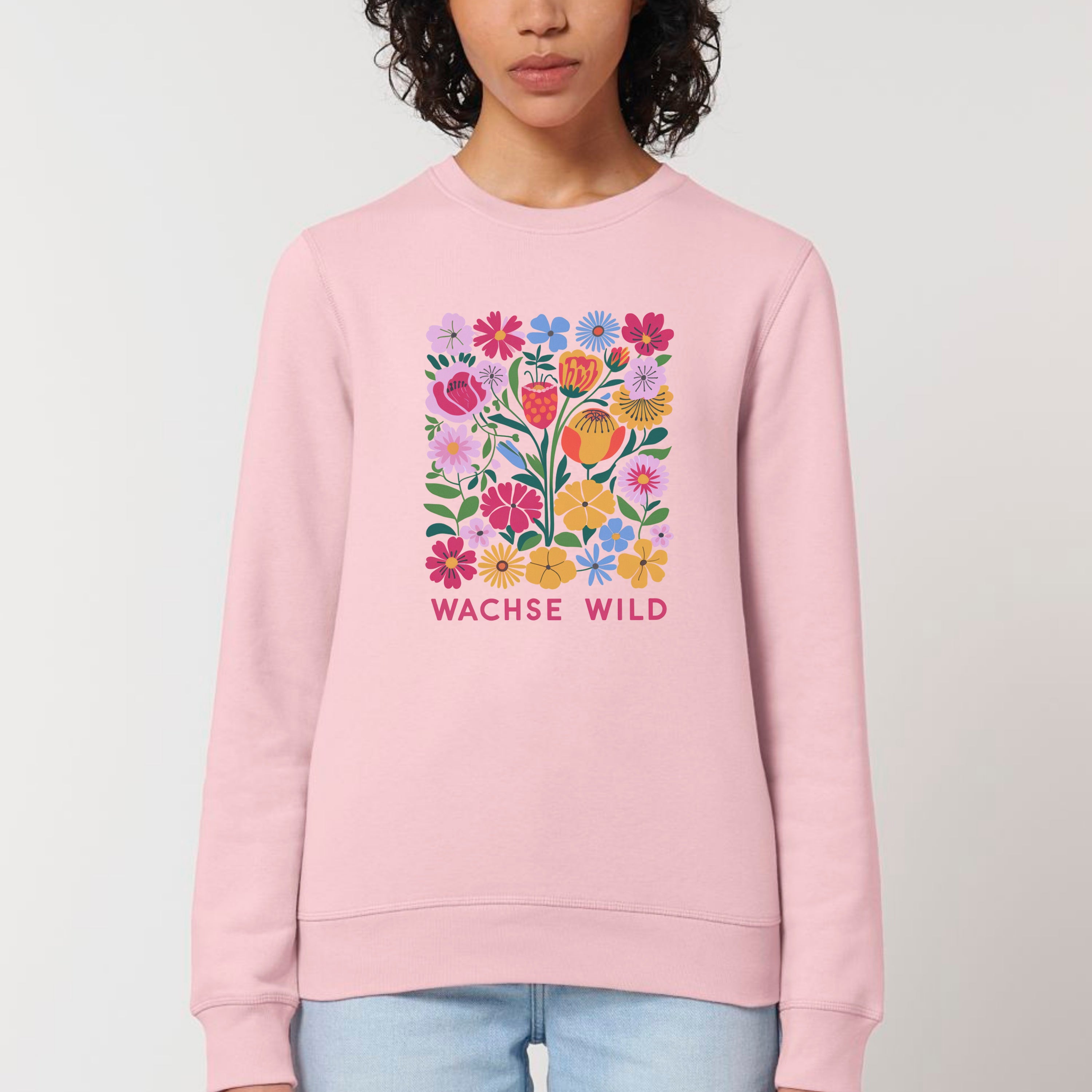 Wachse wild - Bio Unisex Sweatshirt